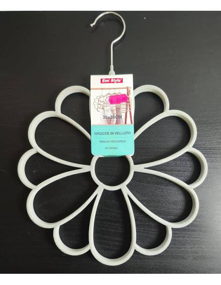 Percha de terciopelo