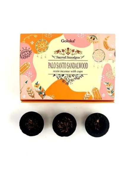 Bomba de incienso palo santo y sandalo