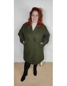 Abrigo de paño talla grande