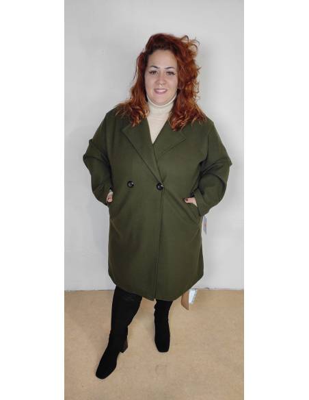 Abrigo de paño talla grande