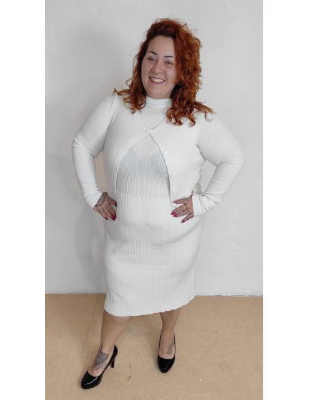 Vestido punto talla grande