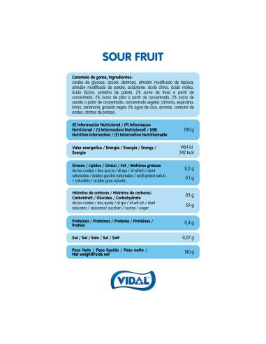 Chuches veganas y naturales (Sour fruit mix)