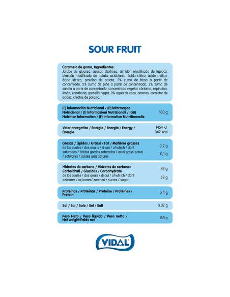 Chuches veganas y naturales (Sour fruit mix)