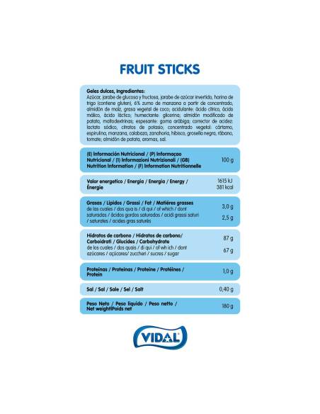 Chuches veganas y naturales (fruit sticks)