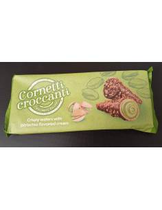 Cornetti croccanti con crema de pistacho