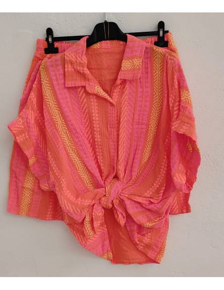 Conjunto lino talla grande mujer
