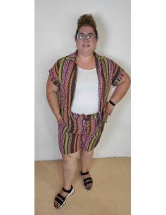 Conjunto lino talla grande mujer
