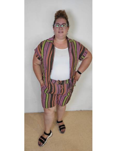 Conjunto lino talla grande mujer