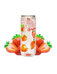 Refresco carbonatado con sabor a fresa