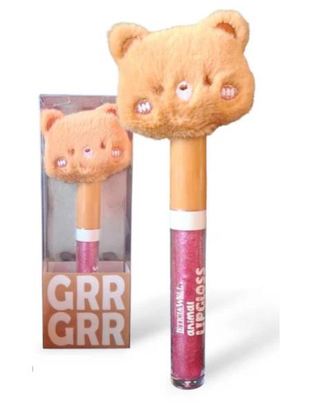 Brillo de labios iridiscente animal