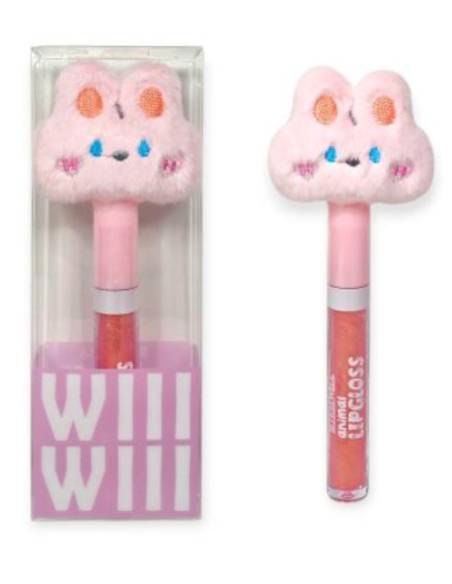 Brillo de labios iridiscente animal