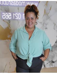 Camisa de crep talla grande mujer 2