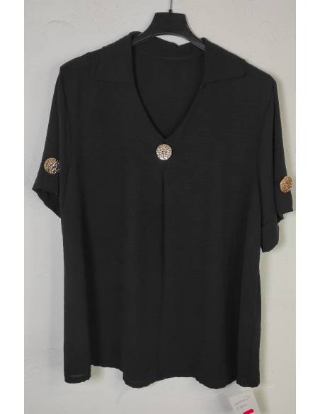 Blusa manga corta mujer