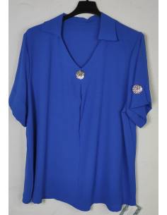 Blusa manga corta mujer