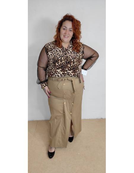 Falda de loneta talla grande