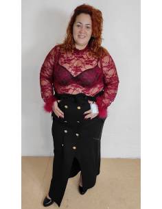 Falda de loneta talla grande