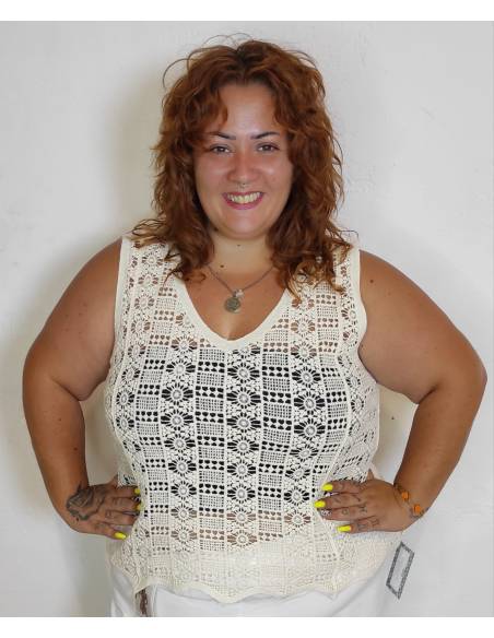 Top croche mujer