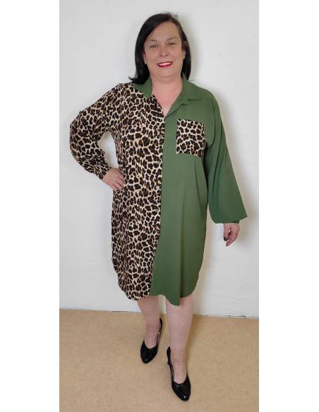 Vestido camisero mujer