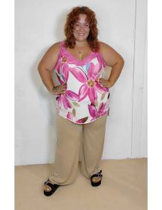 Pantalón talla grande mujer