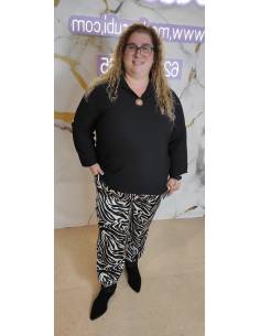 Pantalón talla grande mujer