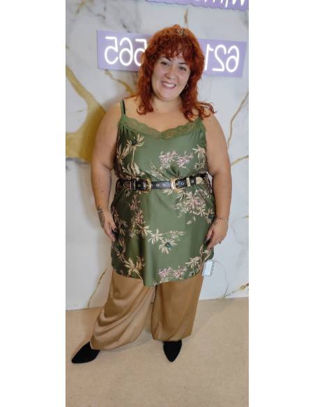 Pantalón talla grande mujer