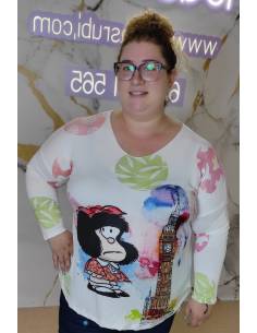 Camiseta talla grande mujer