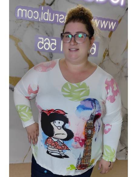 Camiseta talla grande mujer