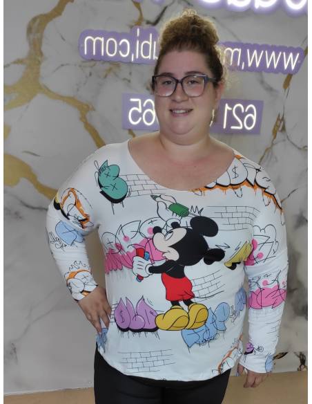 Camiseta talla grande mujer