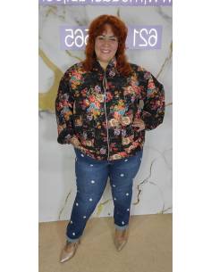 Pantalón muy elástico mujer pata recta