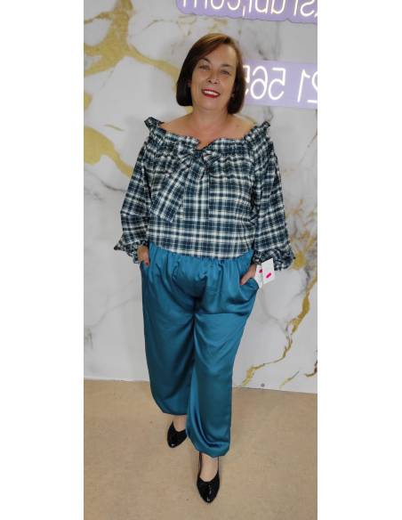 Pantalón raso mujer