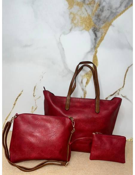 Bolso triple polipiel