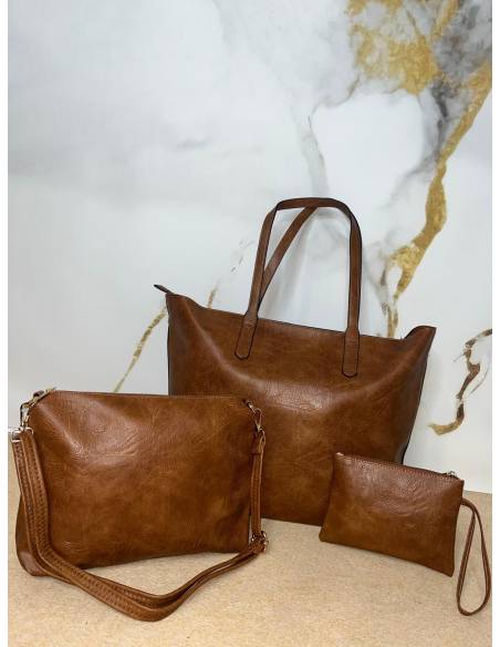 Bolso triple polipiel