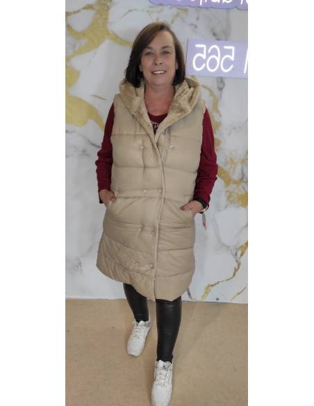 Chaleco reversible mujer