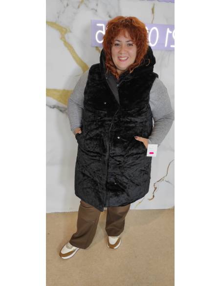 Chaleco reversible mujer