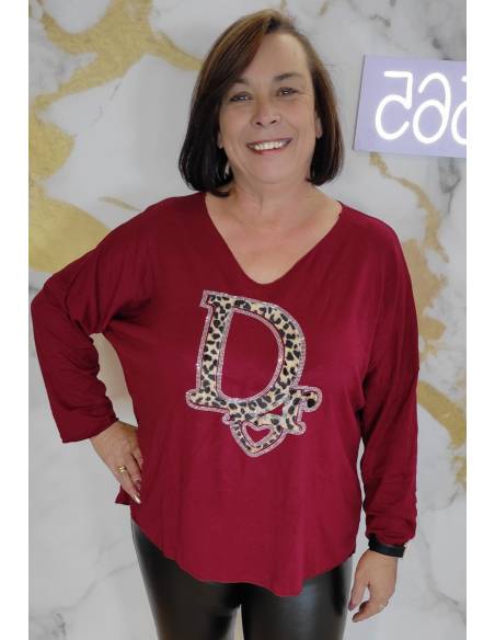 Camiseta con estampado delantero mujer