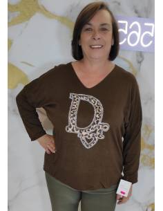 Camiseta con estampado delantero mujer 2