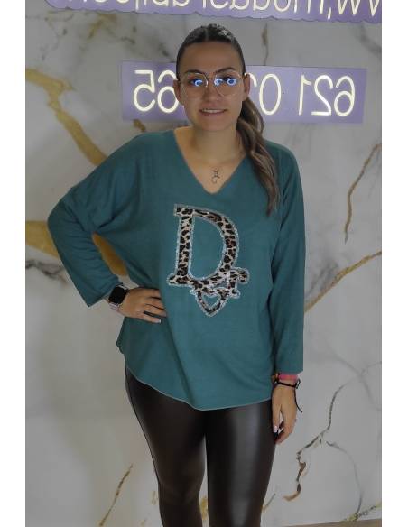 Camiseta con estampado delantero mujer