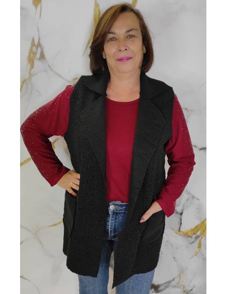 Chaleco borreguito mujer