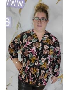 Camiseta de estampado talla grande mujer