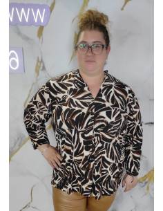 Camiseta de estampado talla grande mujer 2