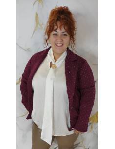 Americana de brillo mujer