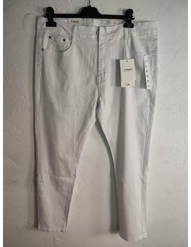 Vaquero talla grande blanco