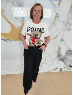 Vaquero negro pata ancha