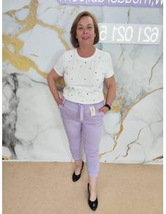 Pantalón loneta mujer