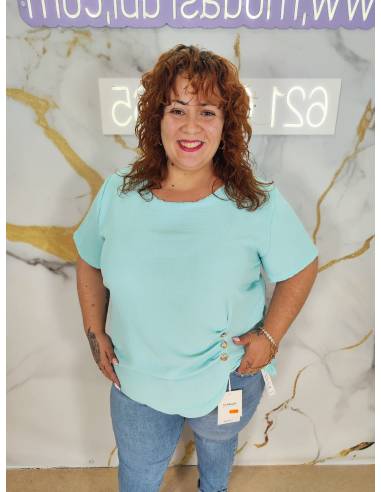 Blusa crep mujer