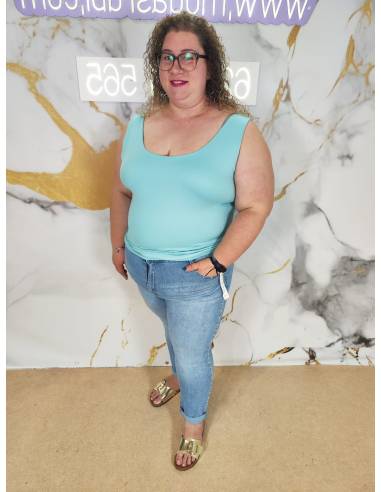 Vaquero talla grande mujer