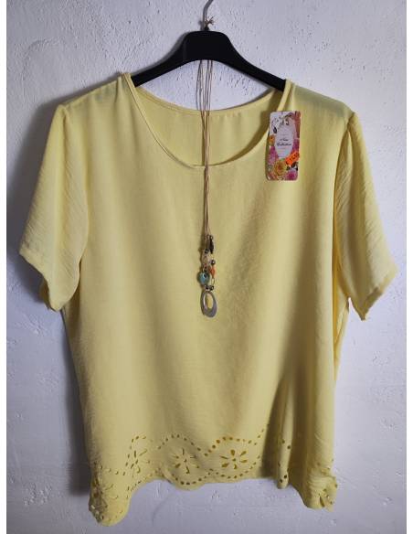 Blusa crep mujer