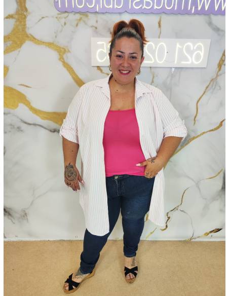 Camisa larga mujer