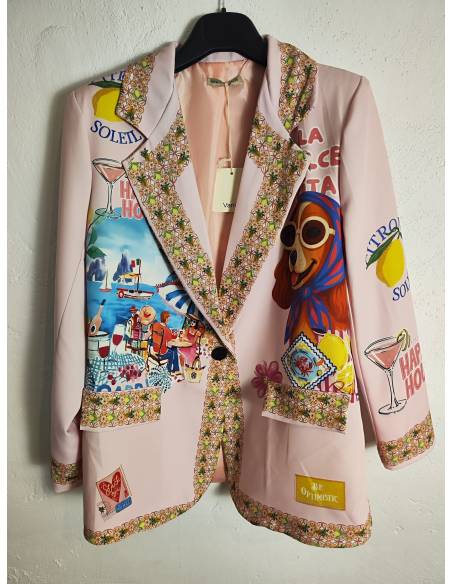 Americana estampada mujer