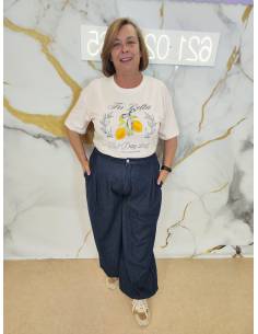 Pantalón globo mujer